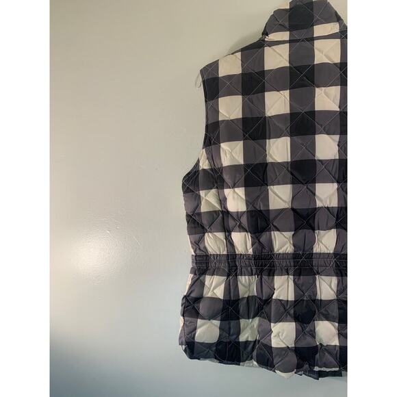 TALBOTS Women’s Plaid Down Quilted Puffer Vest / Size: Medium - Picture 12 of 12